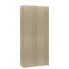 vidaXL Armoire &agrave; chaussures Ch&ecirc;ne sonoma 80x35,5x180cm Bois ing&eacute;nierie