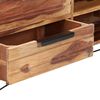 vidaXL Meuble TV 140x28x47 cm Bois solide
