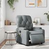 vidaXL Fauteuil de massage inclinable &eacute;lectrique gris similicuir