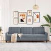 vidaXL Canapé à 3 places Gris foncé 210 cm Velours