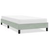 vidaXL Cadre de lit sans matelas gris clair 90x220 cm velours