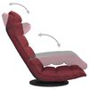 vidaXL Chaise de sol pivotante Rouge bordeaux Tissu