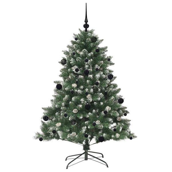 vidaXL Sapin de No&euml;l artificiel Vert 150 cm PVC, plastique et acier