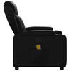 vidaXL Fauteuil de massage inclinable noir similicuir