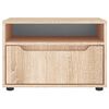 vidaXL Meuble TV VISNES ch&ecirc;ne sonoma 60x40x38 cm bois d'ing&eacute;nierie