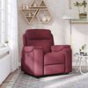 vidaXL Fauteuil inclinable Rouge bordeaux Tissu