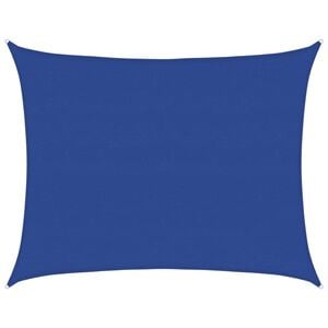 vidaXL Voile d'ombrage 160 g/m&sup2; rectangulaire bleu 6x8 m PEHD