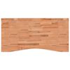 vidaXL Dessus de bureau 110x(50-55)x2,5 cm bois massif de h&ecirc;tre