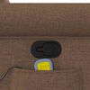vidaXL Fauteuil de massage inclinable Marron Tissu