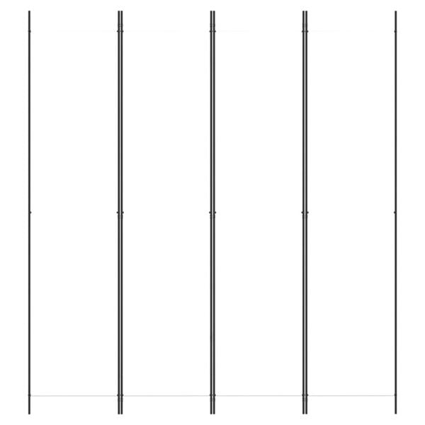 vidaXL Cloison de s&eacute;paration 4 panneaux Blanc 200x220 cm Tissu