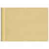 vidaXL &Eacute;cran de balcon sable 75x1000 cm 100% polyester oxford