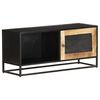 vidaXL Meuble TV 90x30x40 cm Bois de manguier brut