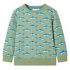 vidaXL Sweatshirt pour enfants kaki clair 128