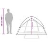 vidaXL Tente de camping à dôme 3 personnes tissu occultant imperméable