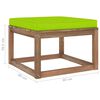 vidaXL Salon palette de jardin 3 pcs et coussins Bois de pin impr&eacute;gn&eacute;