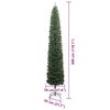 vidaXL Sapin de No&euml;l artificiel Vert 300 cm PVC et acier et plastique
