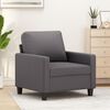vidaXL Fauteuil Gris 60 cm Similicuir