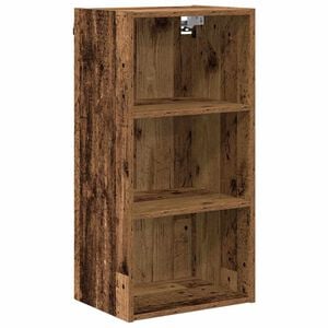 vidaXL Armoire suspendue avec stockage Bois ancien 40 x 29,5 x 80 cm