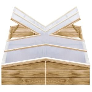 vidaXL Serres 2 pcs Bois de pin impr&eacute;gn&eacute; 200x50x35 cm