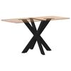 vidaXL Pied de table à manger en forme d'araignée noir 85 x 85 x (72-73) cm en acier