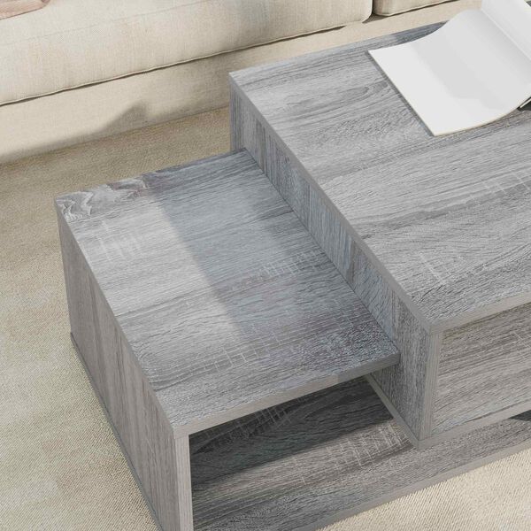 vidaXL Table basse Gris Sonoma 105 x 50 x 32,5 cm Bois d'ing&eacute;nierie