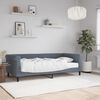 vidaXL Lit de jour avec matelas gris fonc&eacute; 90x190 cm velours