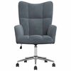 vidaXL Fauteuil relaxant Gris fonc&eacute; 62 x 68,5 x 105 cm Velours