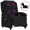 vidaXL Fauteuil inclinable de massage &eacute;lectrique noir velours