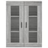 vidaXL Armoire murale sonoma gris 69,5x34x90 cm