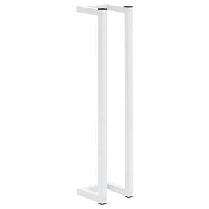 vidaXL Porte-serviette Blanc 12,5x12,5x60 cm Acier
