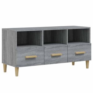 vidaXL Meuble TV Sonoma gris 102x36x50 cm Bois d'ing&eacute;nierie