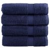 vidaXL Essuie-mains de qualit&eacute; sup&eacute;rieure SOLUND 4 pcs bleu marine
