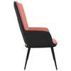 vidaXL Chaise de relaxation Rose Velours et PVC