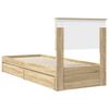vidaXL Lit de Rangement Ch&ecirc;ne Sonoma 75 x 190 cm Bois d'ing&eacute;nierie