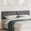 vidaXL T&ecirc;te de lit capitonn&eacute;e Brun et gris fonc&eacute; 200 cm Pin massif