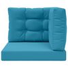vidaXL Coussin de canap&eacute; d'ext&eacute;rieur 3 pcs Bleu royal Polyester