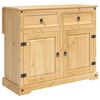 vidaXL Chariot de cuisine 2 pcs Cire de Miel 112 x 70 x 91,5 cm