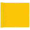 vidaXL &Eacute;cran de balcon Jaune 100 x 300 cm Tissu Oxford
