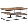 vidaXL Table basse 90x50x39 cm teck de récupération massif