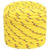 vidaXL Corde de bateau Jaune 16 mm 100 m Polypropyl&egrave;ne