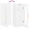 vidaXL Armoire murale blanc 34,5x34x90 cm
