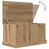 vidaXL Bo&icirc;tes de rangement ch&ecirc;ne artisanal 70x40x38 cm bois ing&eacute;nierie