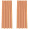 vidaXL Rideaux en voile &agrave; &oelig;illets 2 pcs couleur terre cuite