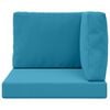 vidaXL Coussin de canap&eacute; d'ext&eacute;rieur 3 pcs Bleu royal Polyester