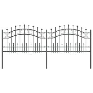 vidaXL Cl&ocirc;ture de jardin KAMPEN 240 x 118 cm Mesh Gris