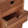 vidaXL Buffet avec 5 tiroirs 40x30x100 cm Bois de teck massif