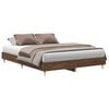 vidaXL Cadre de lit sans matelas ch&ecirc;ne marron 140x200 cm
