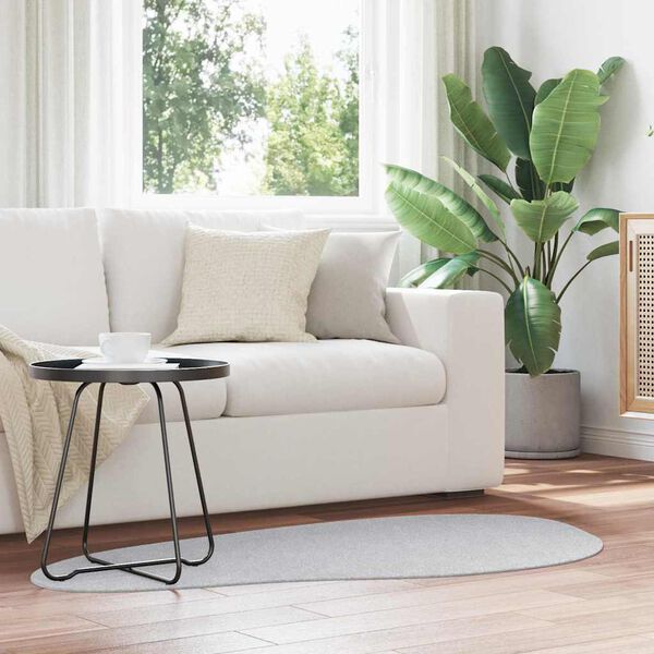 vidaXL Tapis HUARTE Gris 80 x 150 cm Polyester