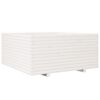 vidaXL Jardini&egrave;re blanc 100x100x49,5 cm bois de pin massif