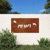 vidaXL D&eacute;coration murale jardin 105x55 cm acier corten design d'oiseau